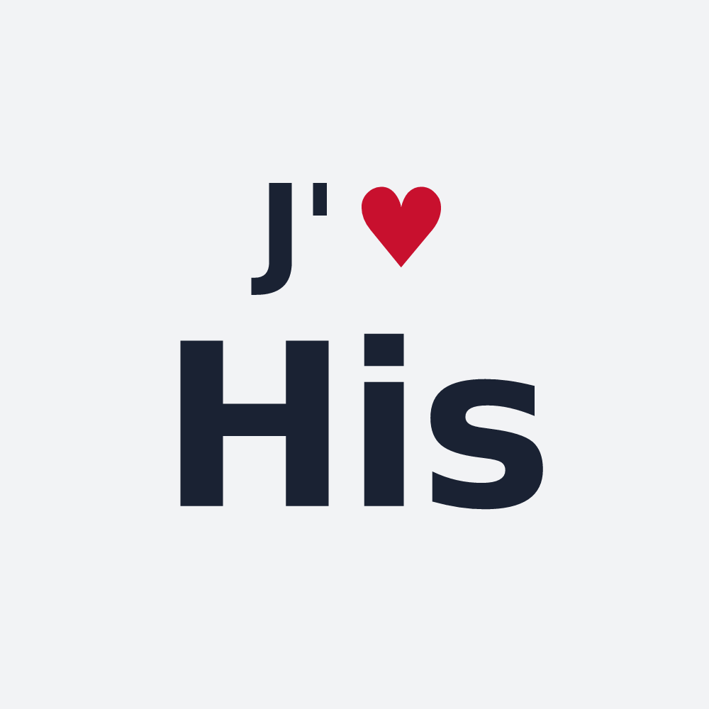 Poster personnalisé His — design J'aime His