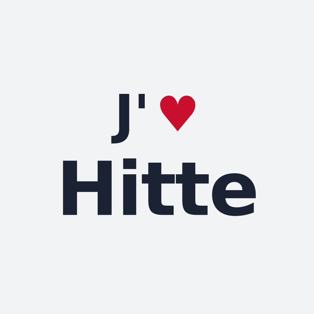 Poster personnalisé Hitte — design J'aime Hitte
