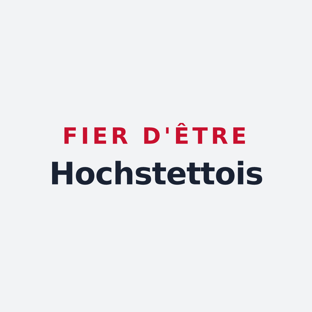 Poster « Fier d'être Hochstettois » — design pour Hochstett