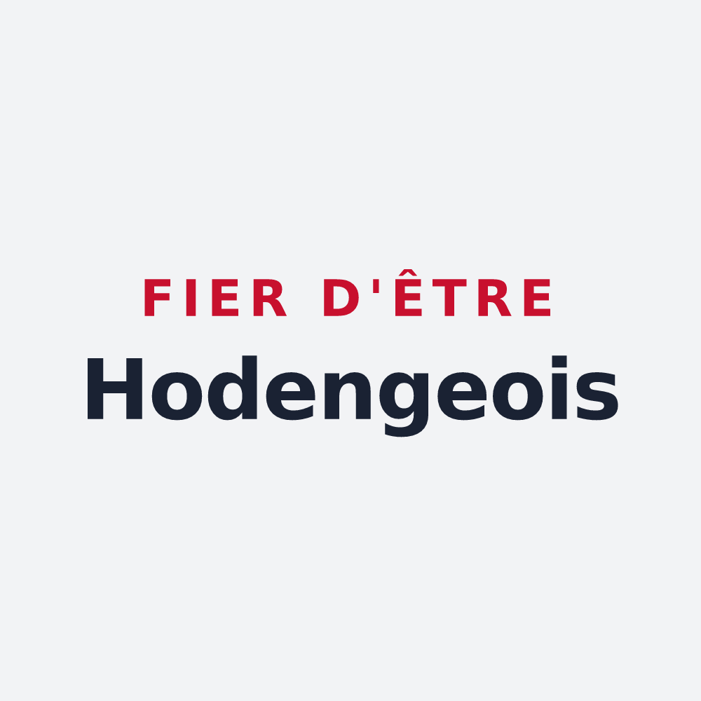 Poster « Fier d'être Hodengeois » — design pour Hodeng-Hodenger
