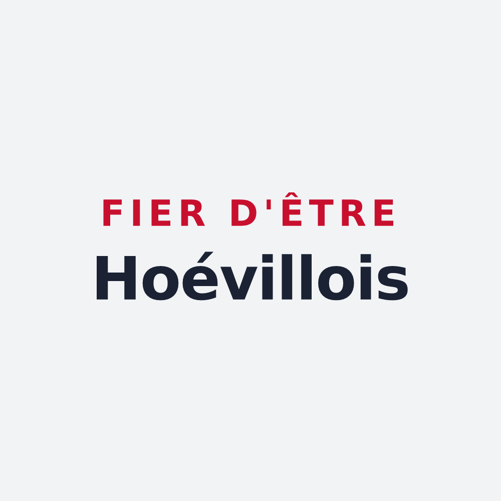 Poster « Fier d'être Hoévillois » — design pour Hoéville