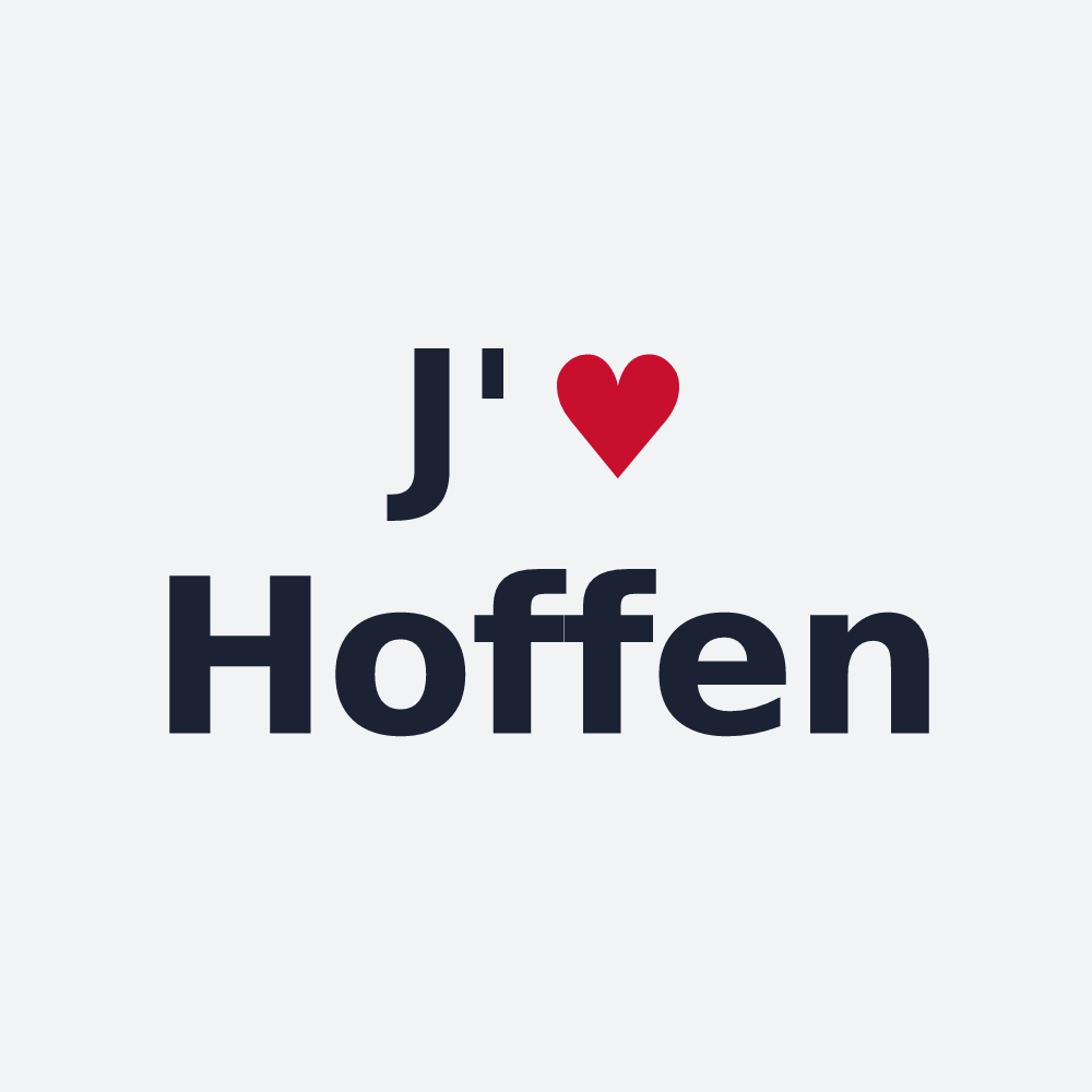 Poster personnalisé Hoffen — design J'aime Hoffen