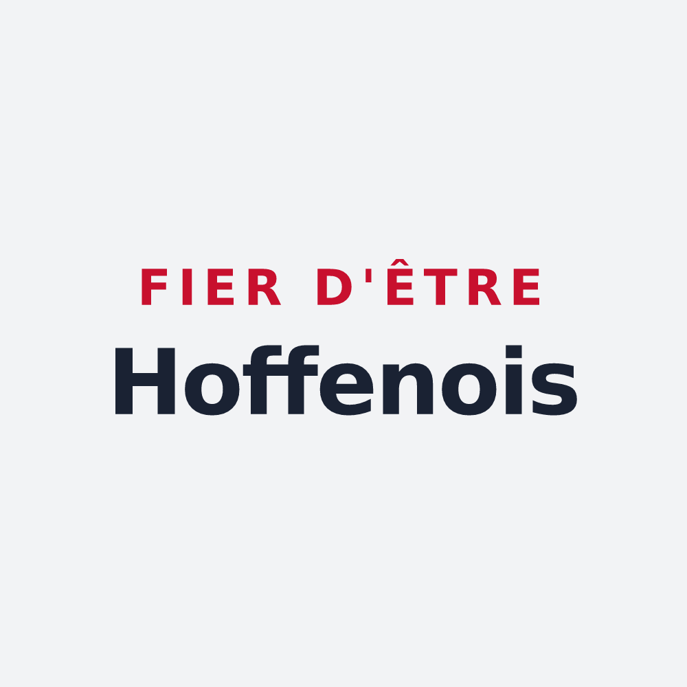 Poster « Fier d'être Hoffenois » — design pour Hoffen