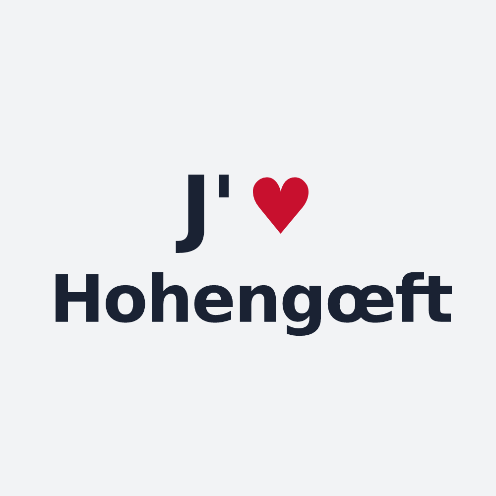 Poster personnalisé Hohengœft — design J'aime Hohengœft