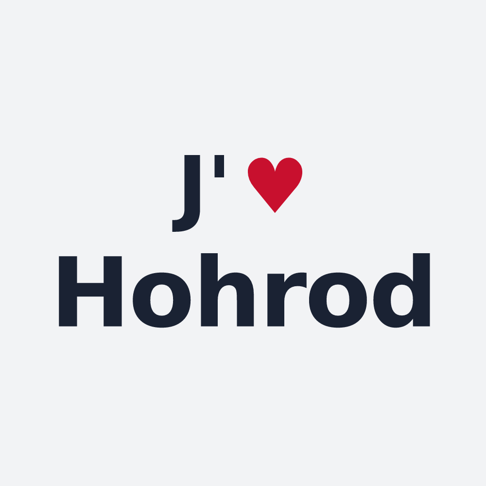 Poster personnalisé Hohrod — design « J'aime Hohrod » imprimé sur le poster