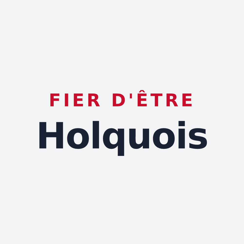 Poster « Fier d'être Holquois » — design pour Holque