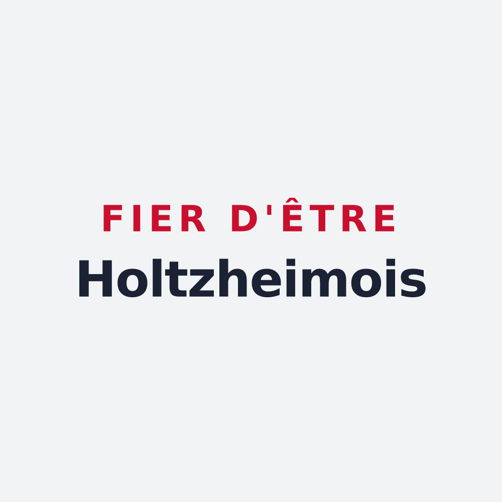 Poster « Fier d'être Holtzheimois » — design pour Holtzheim