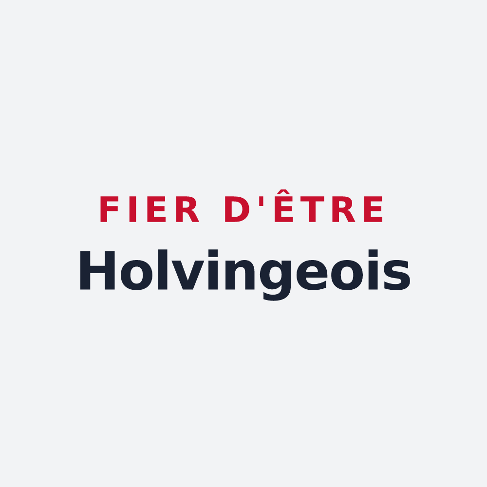 Poster « Fier d'être Holvingeois » — design pour Holving
