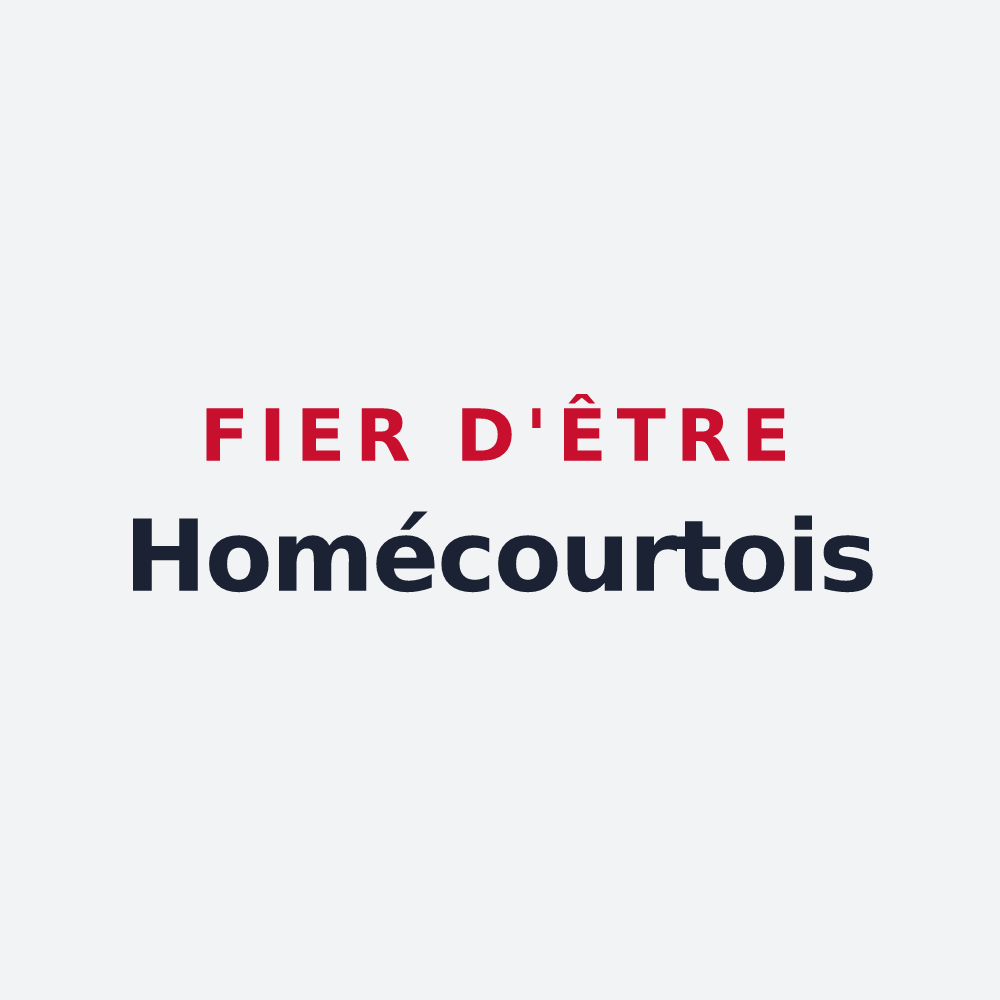 Poster « Fier d'être Homécourtois » — design pour Homécourt