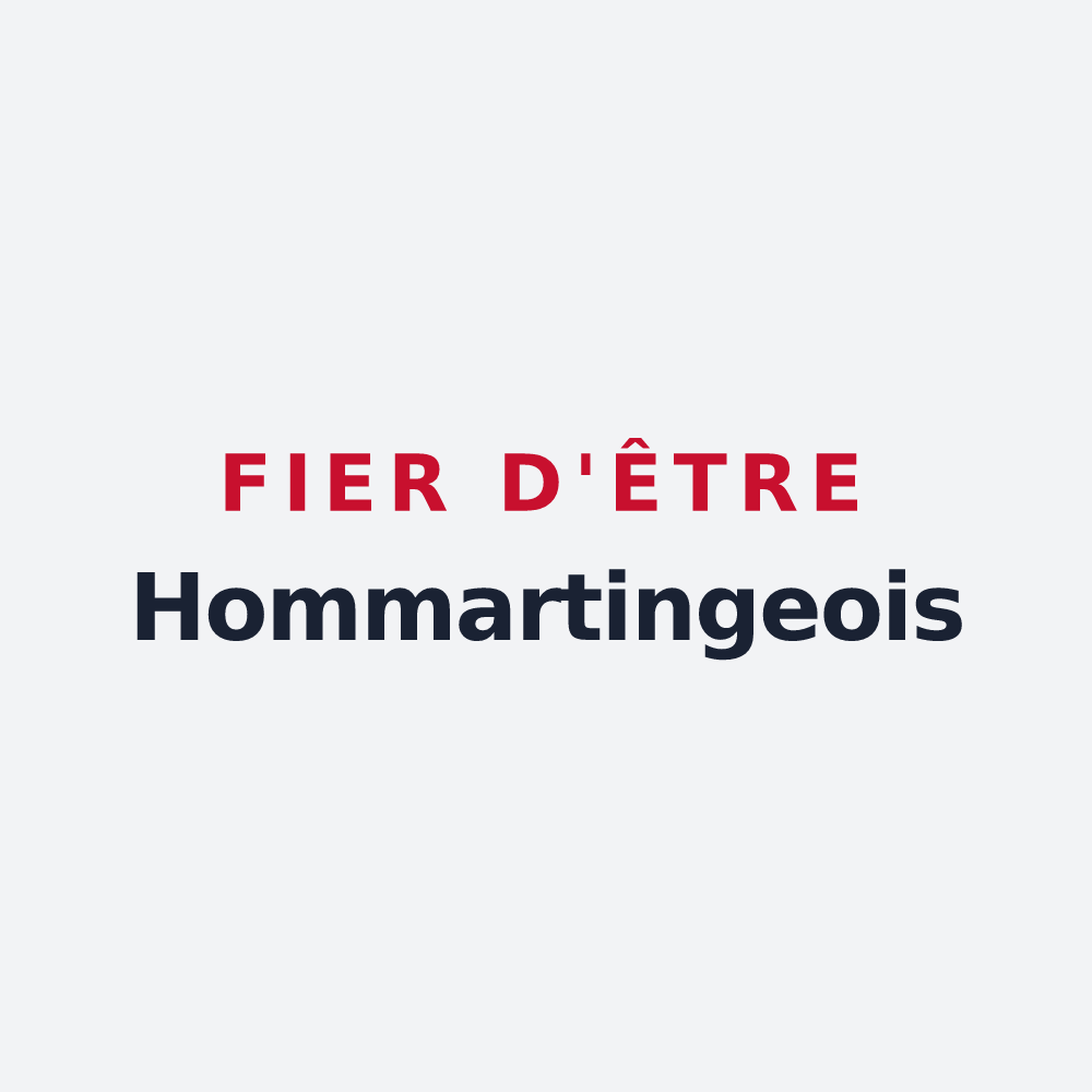 Poster « Fier d'être Hommartingeois » — design pour Hommarting