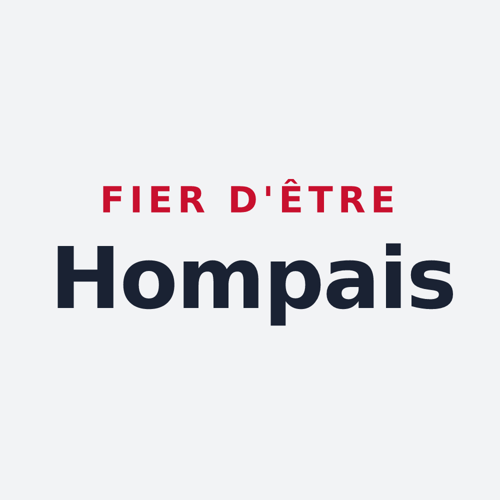 Poster « Fier d'être Hompais » — design pour Homps