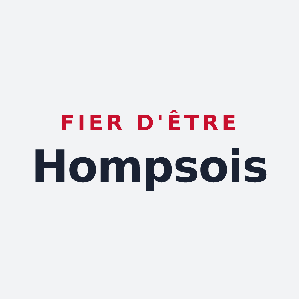 Poster « Fier d'être Hompsois » — design pour Homps