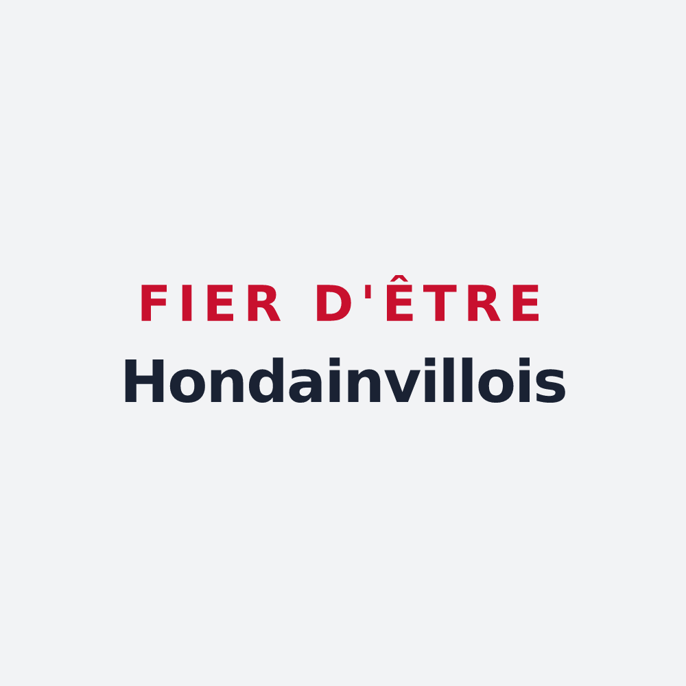 Poster « Fier d'être Hondainvillois » — design pour Hondainville