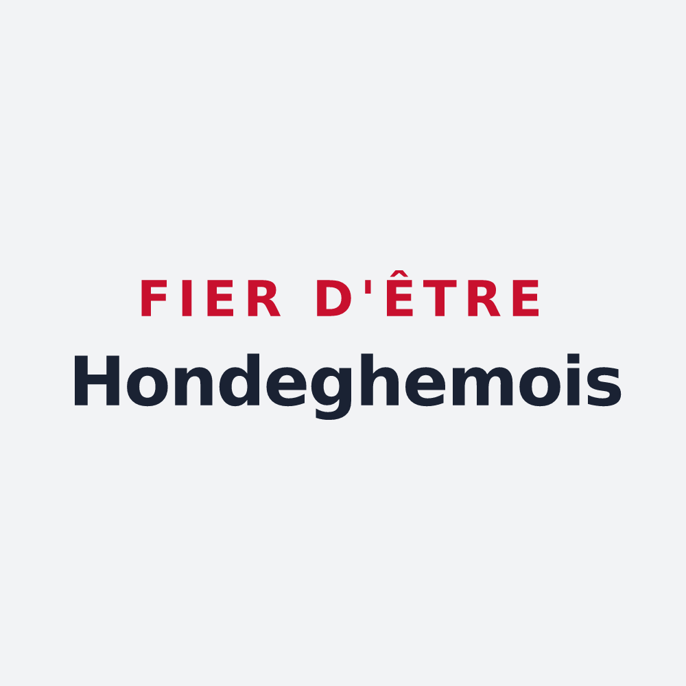 Poster « Fier d'être Hondeghemois » — design pour Hondeghem