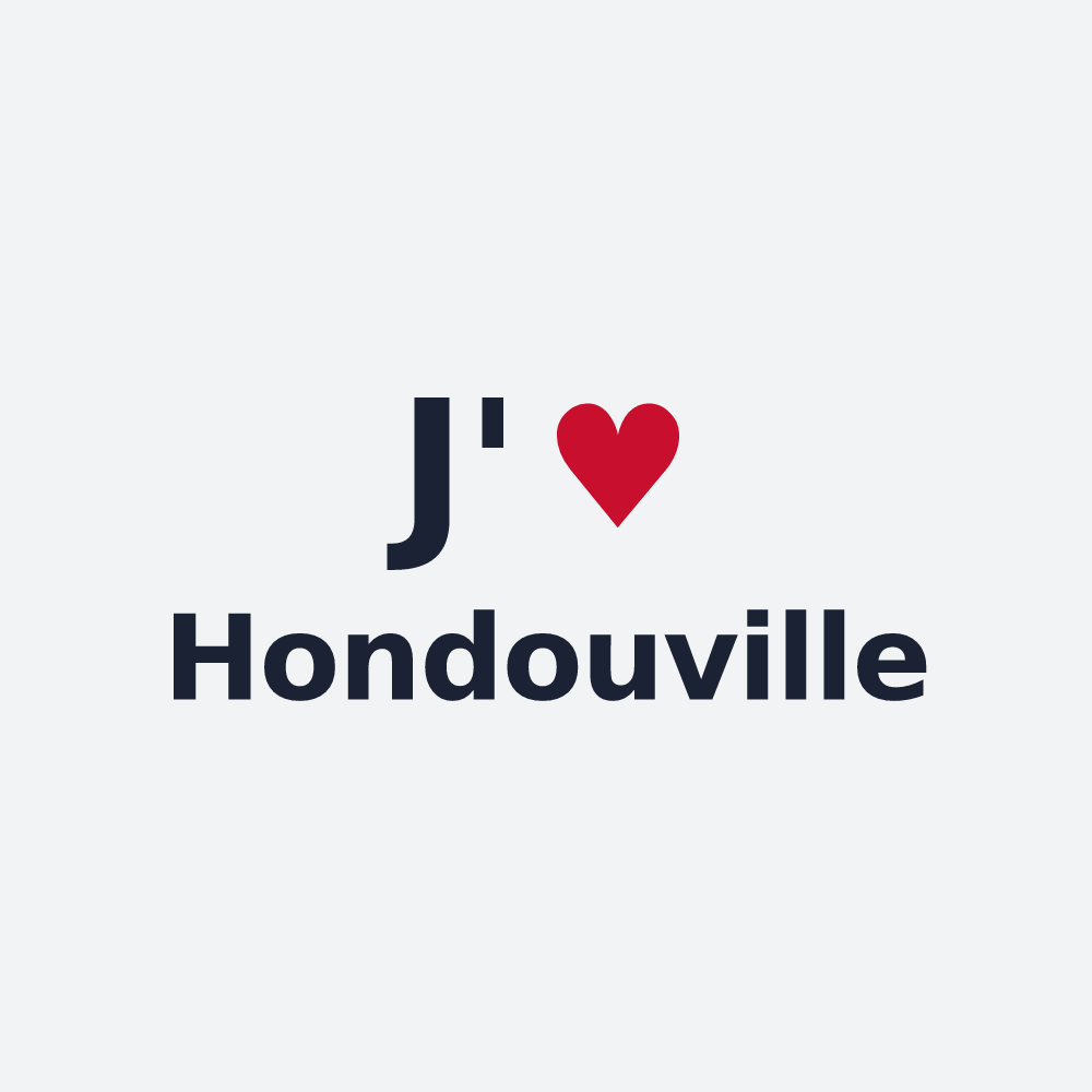 Poster personnalisé Hondouville — design J'aime Hondouville