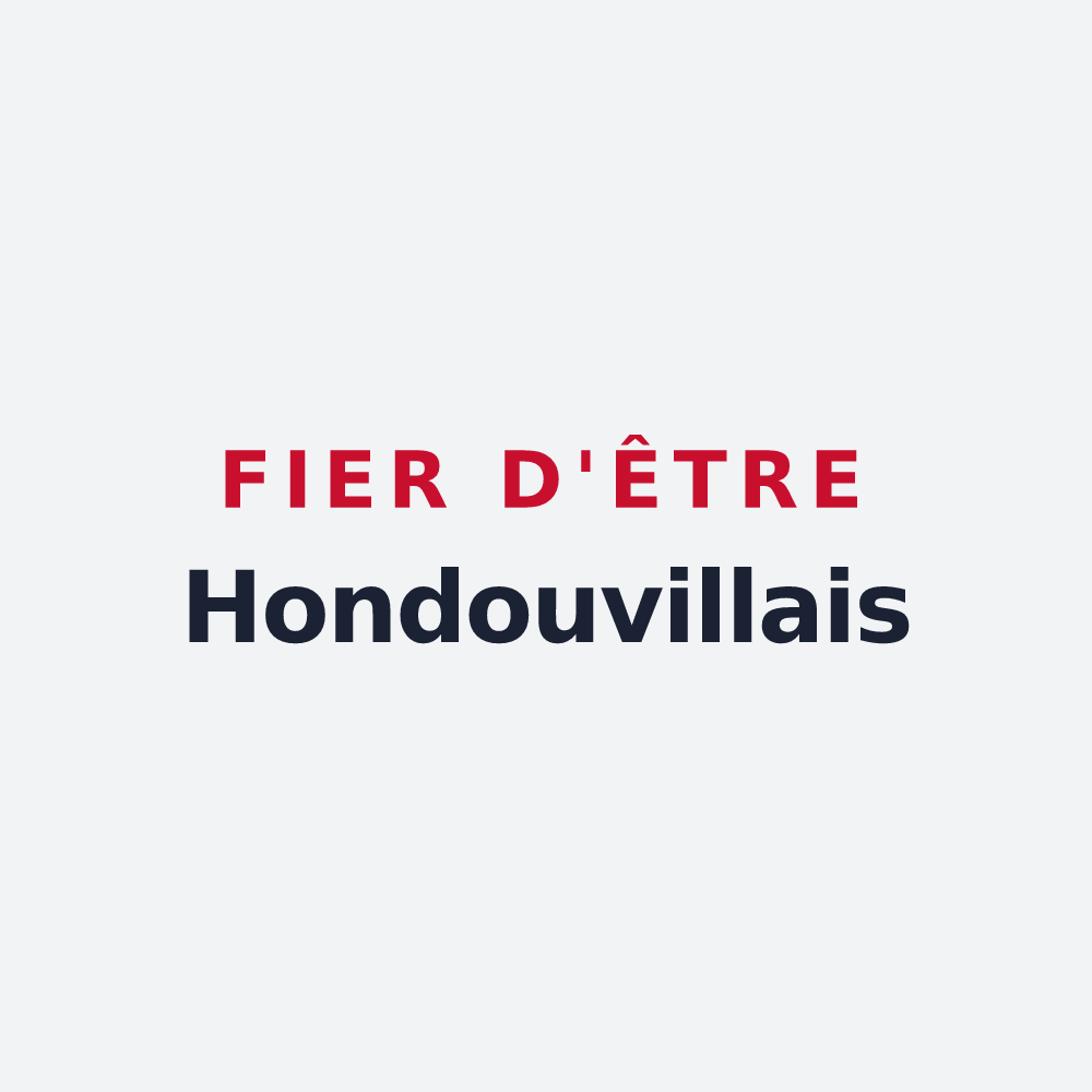Poster « Fier d'être Hondouvillais » — design pour Hondouville