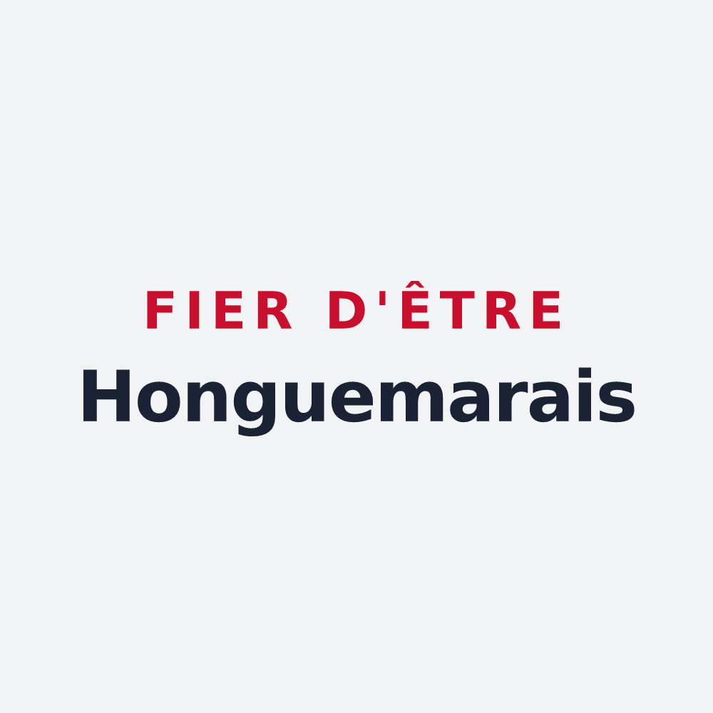Poster « Fier d'être Honguemarais » — design pour Honguemare-Guenouville