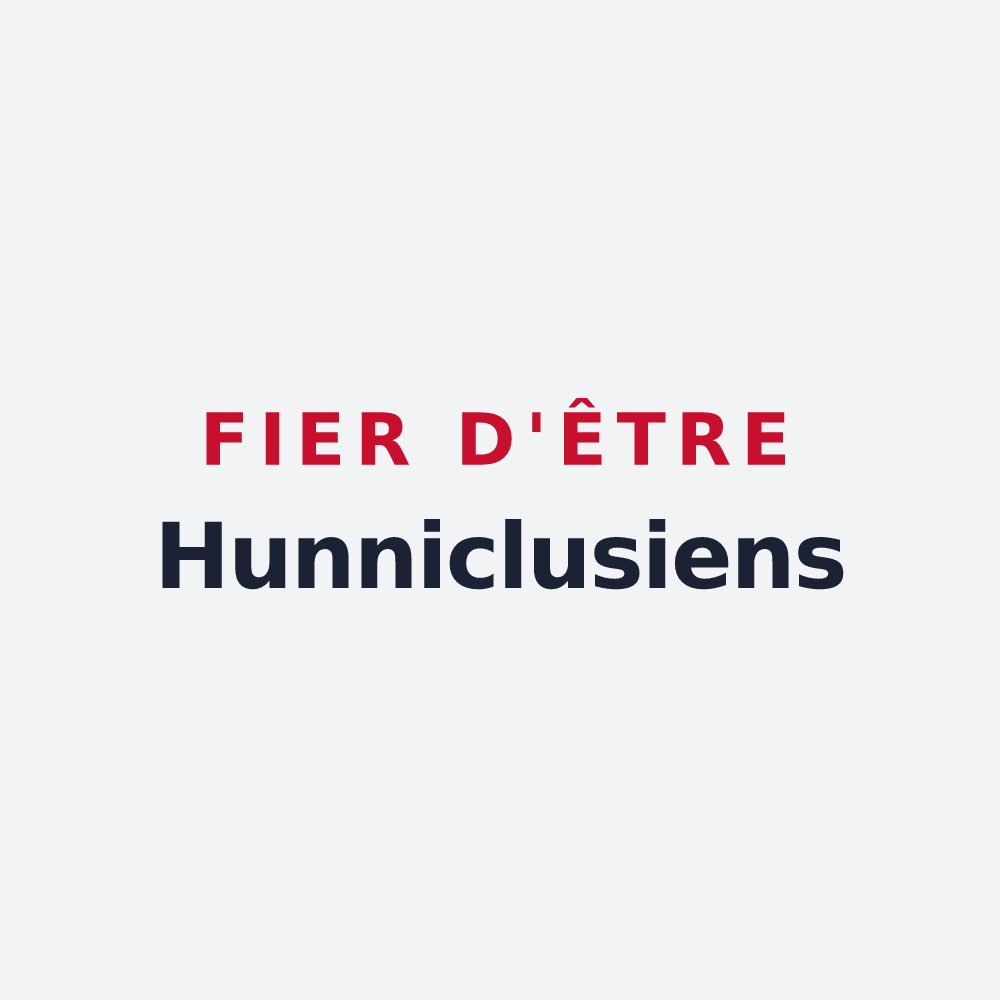 Poster « Fier d'être Hunniclusiens » — design pour Honnechy