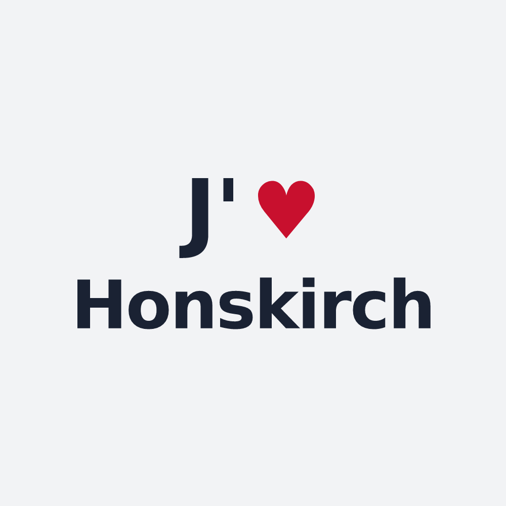 Poster personnalisé Honskirch — design J'aime Honskirch