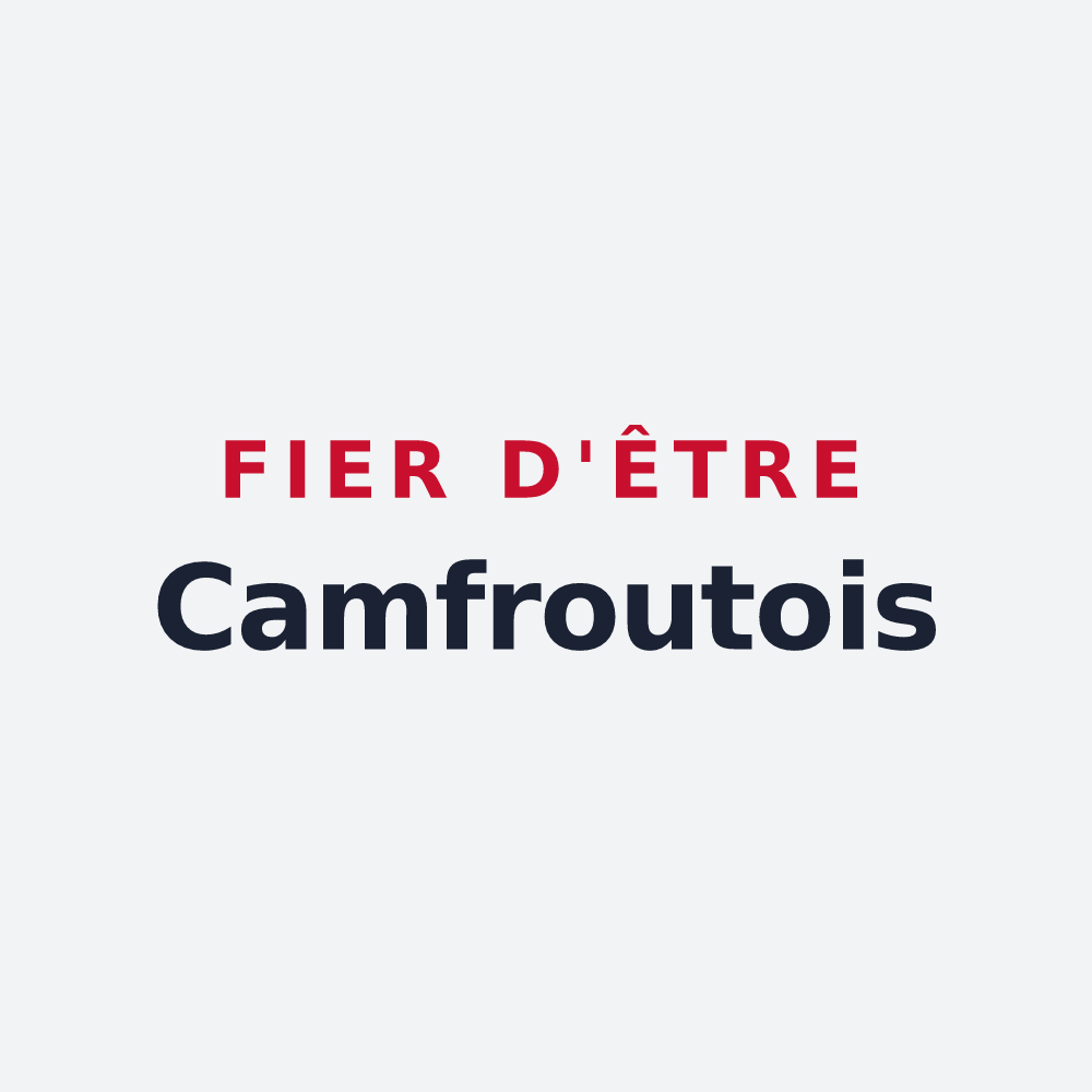 Poster « Fier d'être Camfroutois » — design pour Hôpital-Camfrout