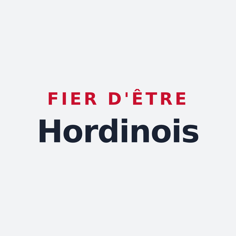 Poster « Fier d'être Hordinois » — design pour Hordain