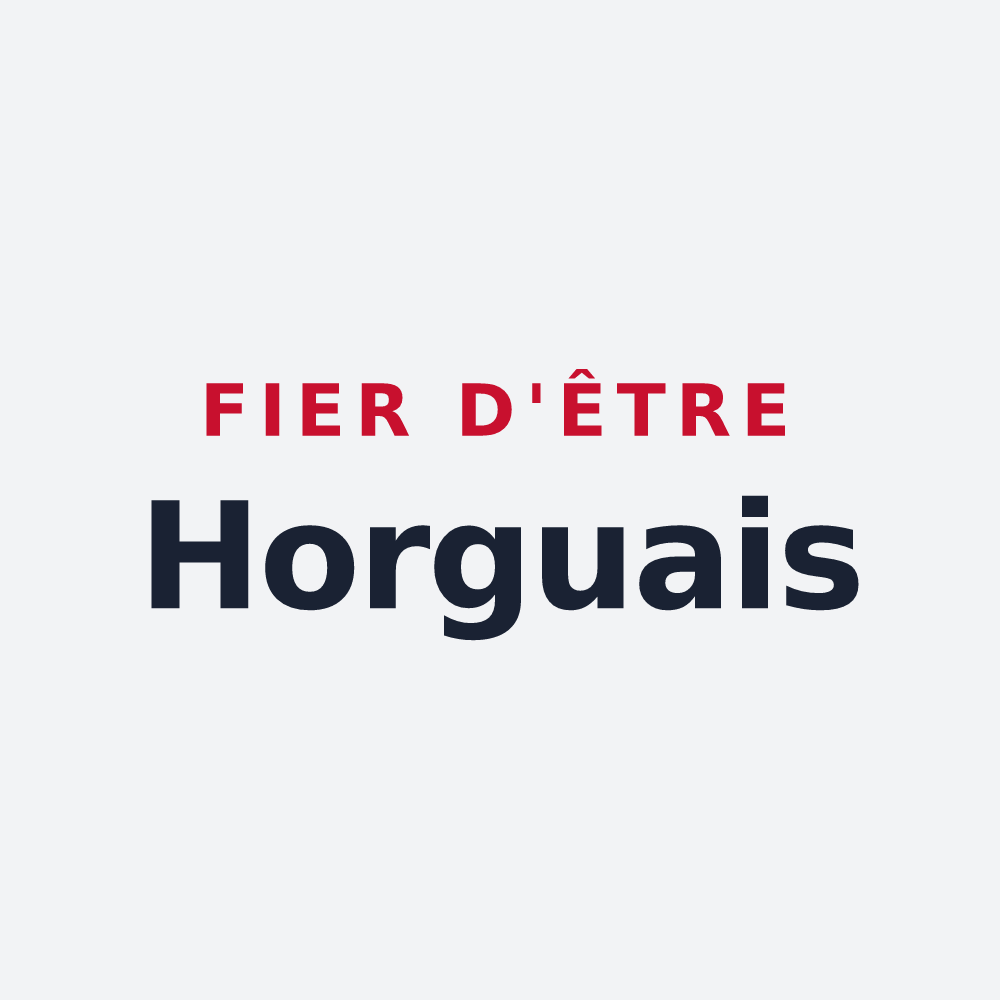 Poster « Fier d'être Horguais » — design pour Horgues