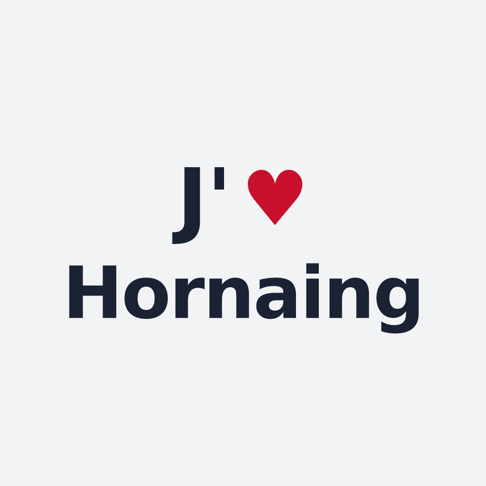 Poster personnalisé Hornaing — design J'aime Hornaing