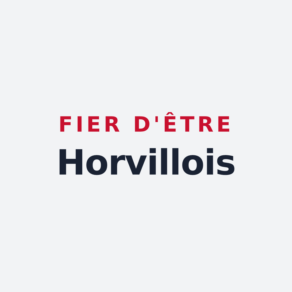 Poster « Fier d'être Horvillois » — design pour Horville-en-Ornois