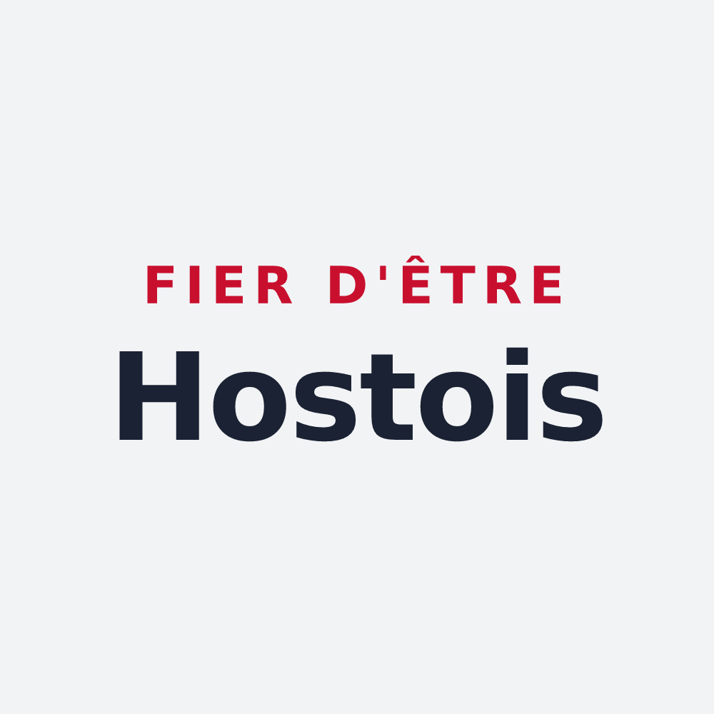 Poster « Fier d'être Hostois » — design pour Hoste