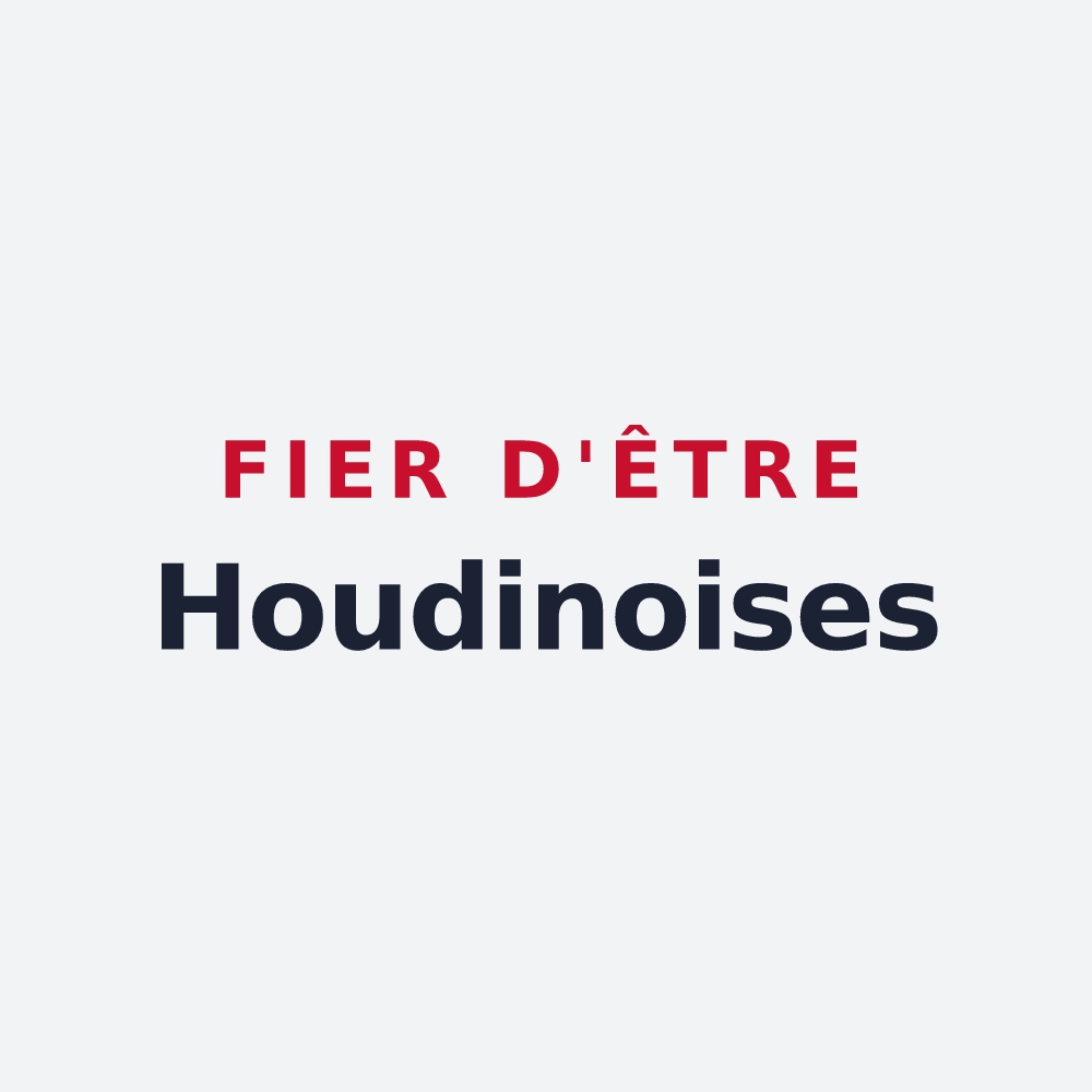 Poster « Fier d'être Houdinoises » — design pour Houdain-lez-Bavay