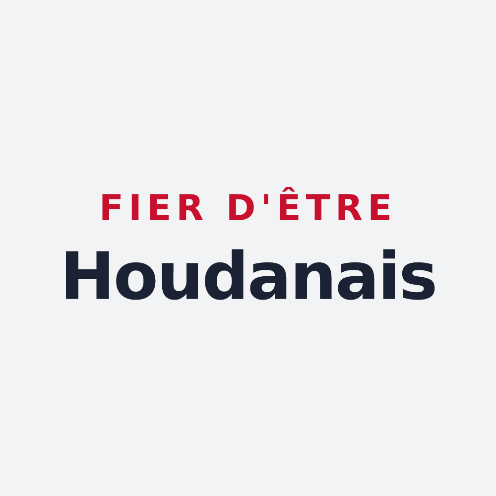 Poster « Fier d'être Houdanais » — design pour Houdan