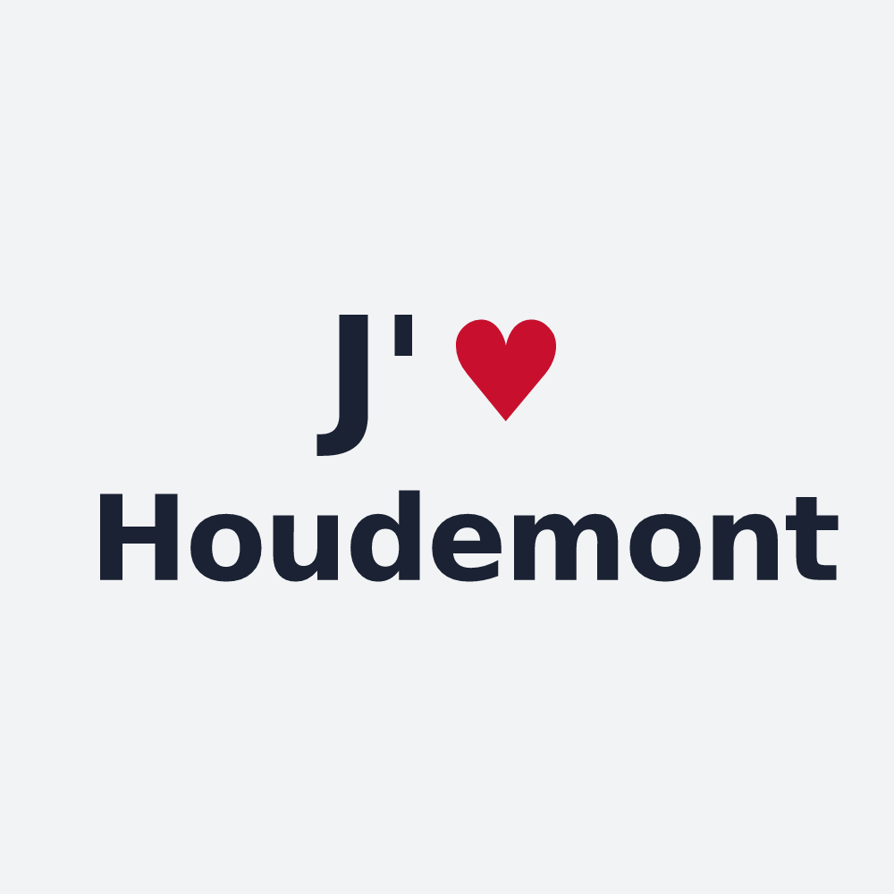 Poster personnalisé Houdemont — design J'aime Houdemont