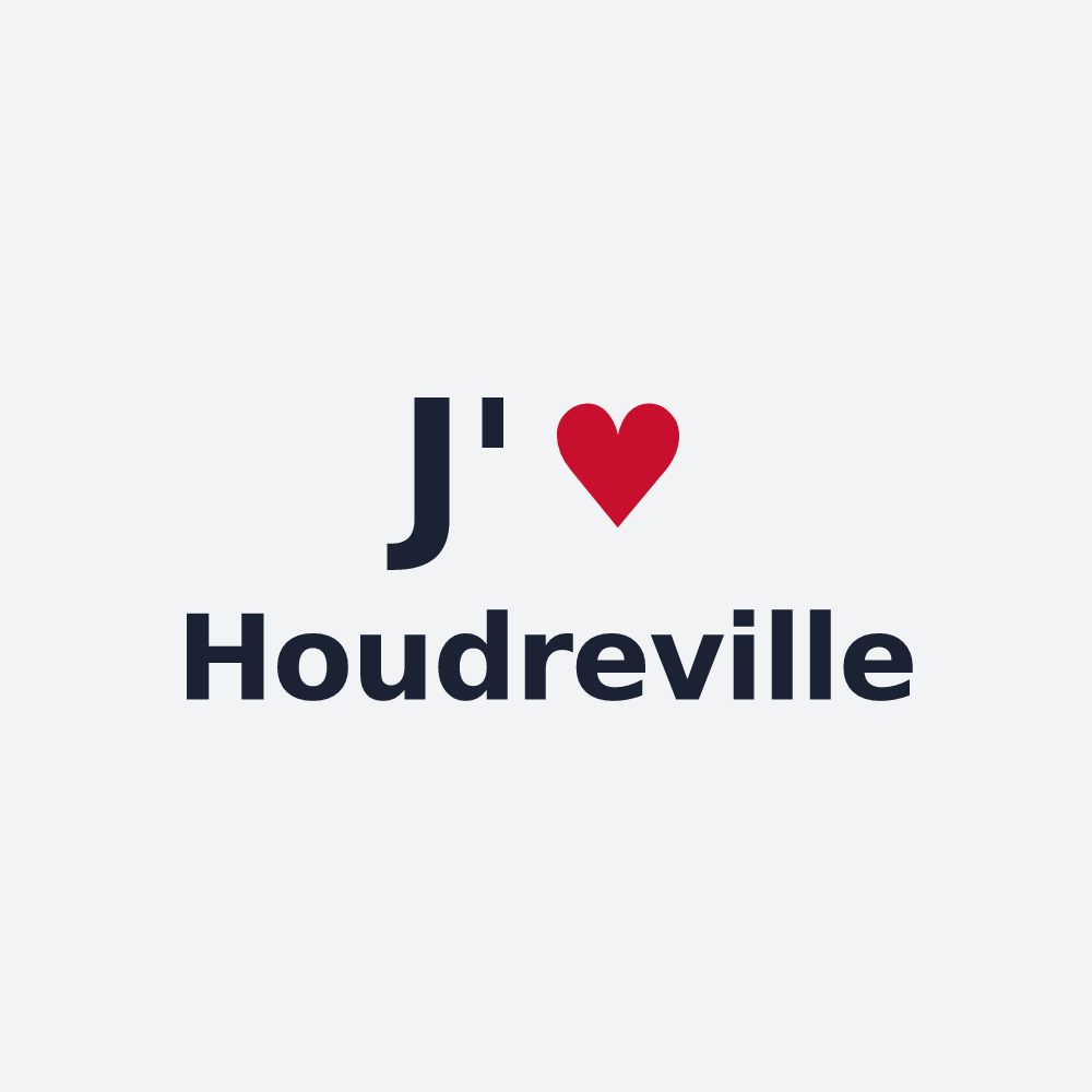Poster personnalisé Houdreville — design J'aime Houdreville