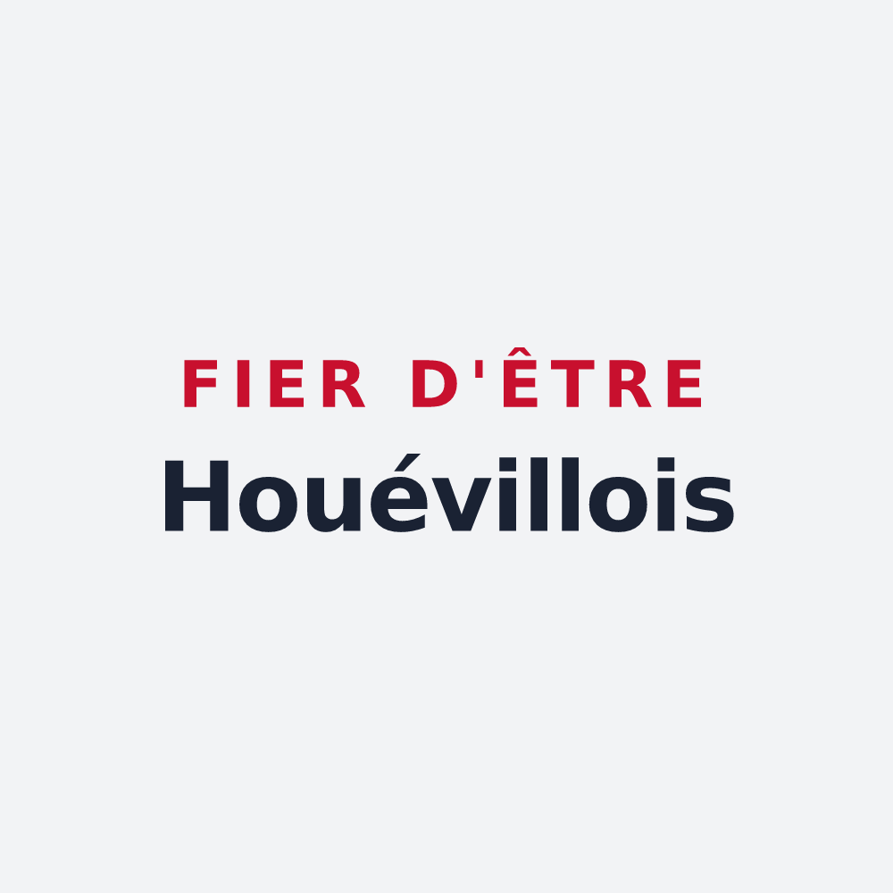 Poster « Fier d'être Houévillois » — design pour Houéville