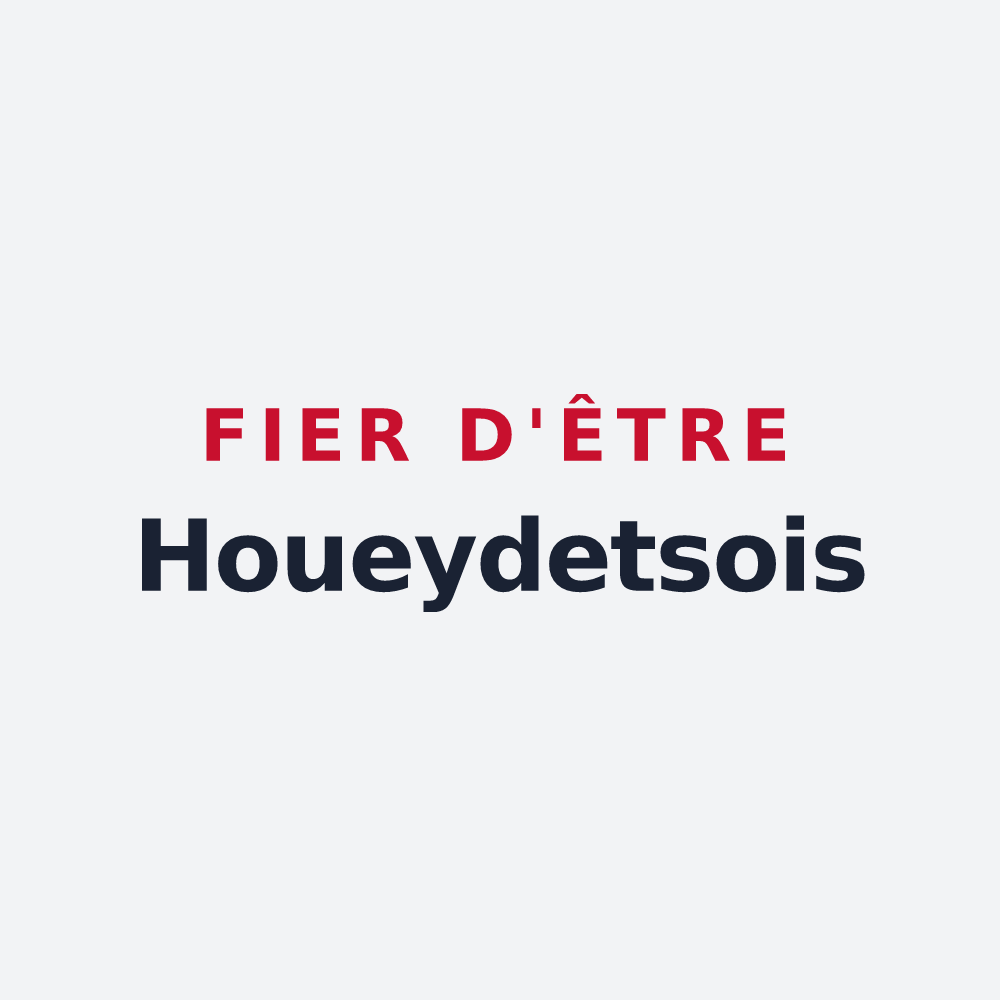 Poster « Fier d'être Houeydetsois » — design pour Houeydets