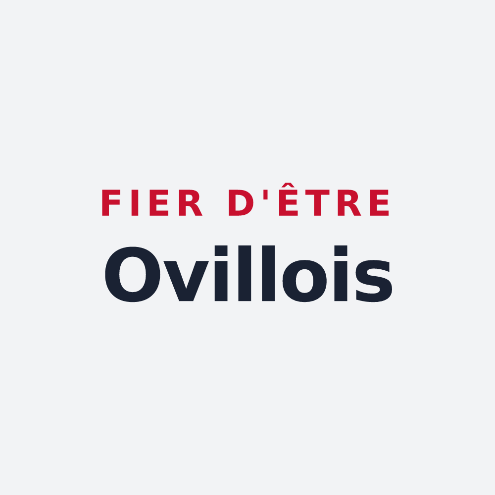 Poster « Fier d'être Ovillois » — design pour Houilles