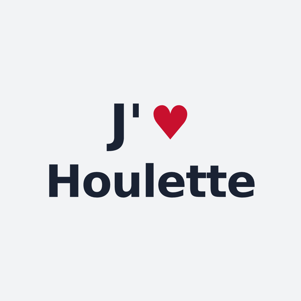 Poster personnalisé Houlette — design J'aime Houlette