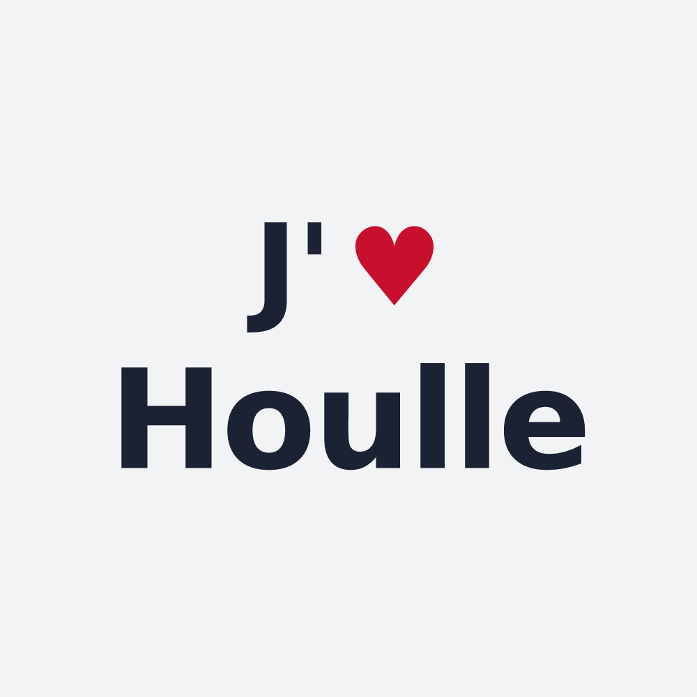 Poster personnalisé Houlle — design J'aime Houlle