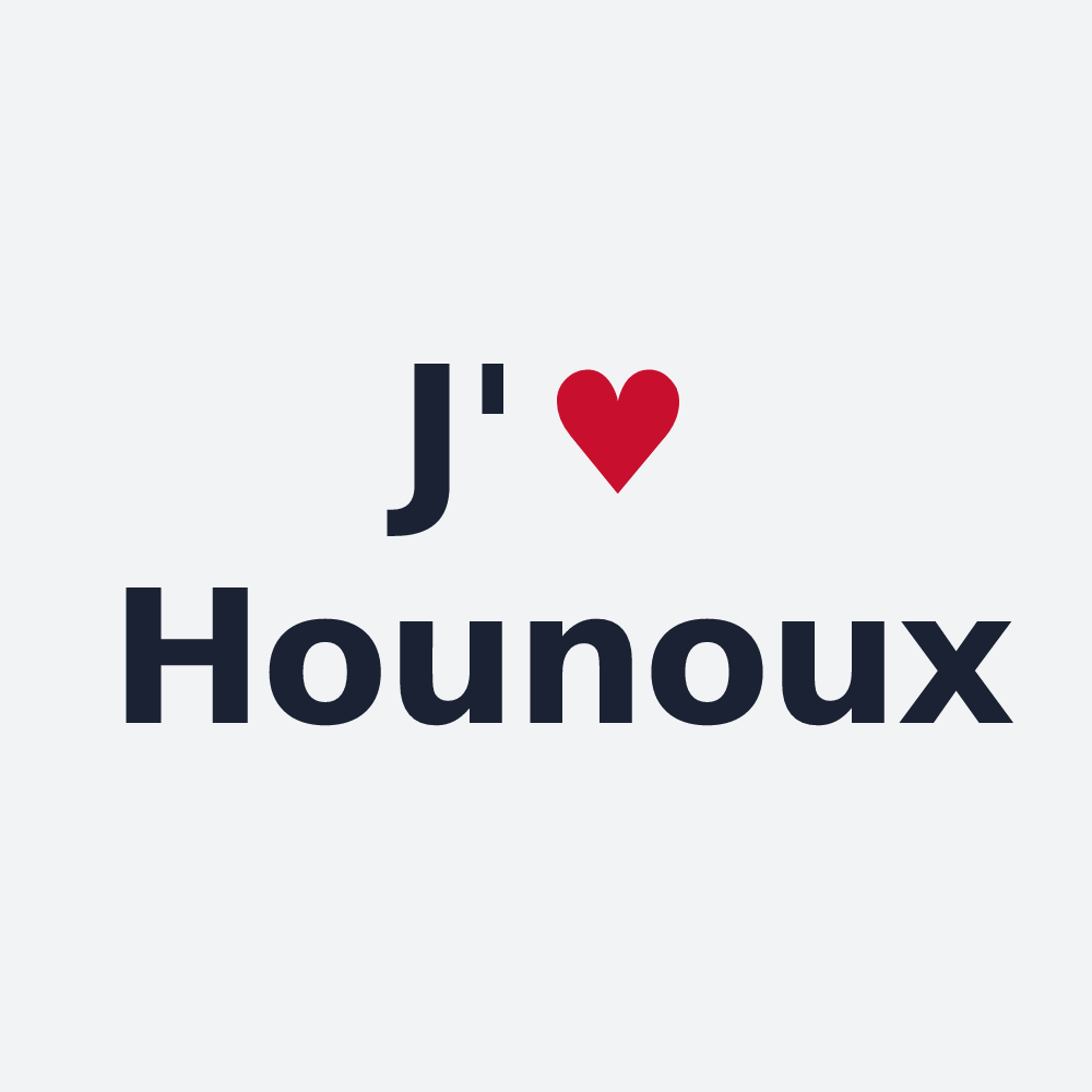 Poster personnalisé Hounoux — design J'aime Hounoux