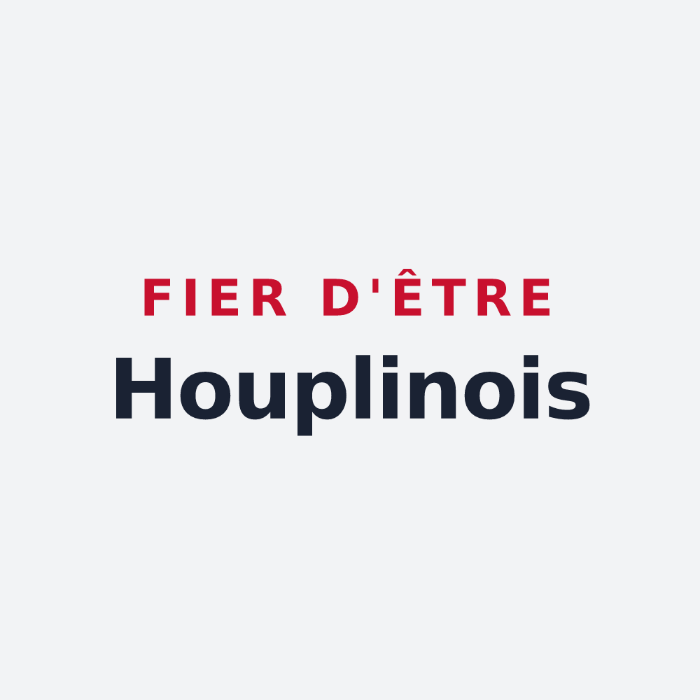 Poster « Fier d'être Houplinois » — design pour Houplines