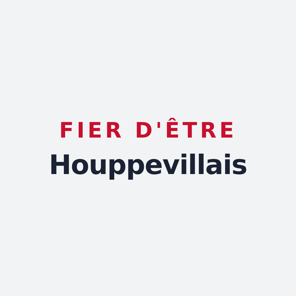 Poster « Fier d'être Houppevillais » — design pour Houppeville
