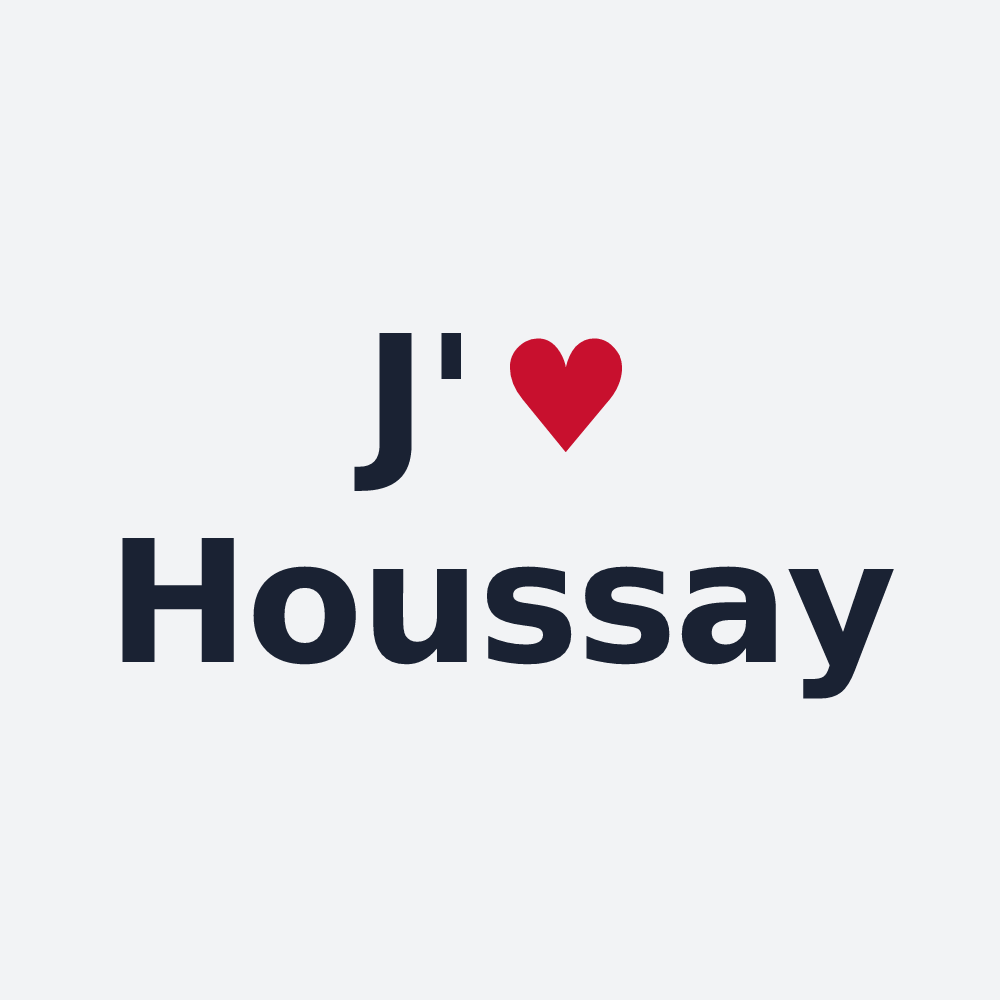 Poster personnalisé Houssay — design J'aime Houssay