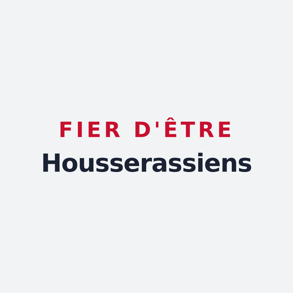 Poster « Fier d'être Housserassiens » — design pour Housseras