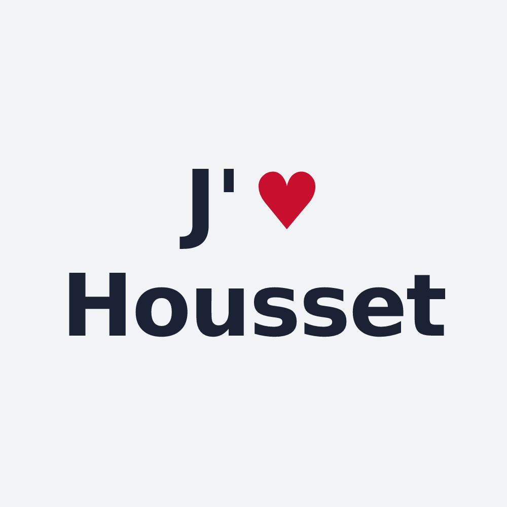 Poster personnalisé Housset — design J'aime Housset