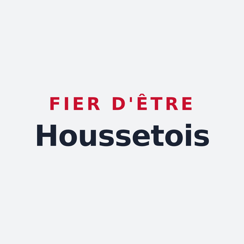 Poster « Fier d'être Houssetois » — design pour Housset