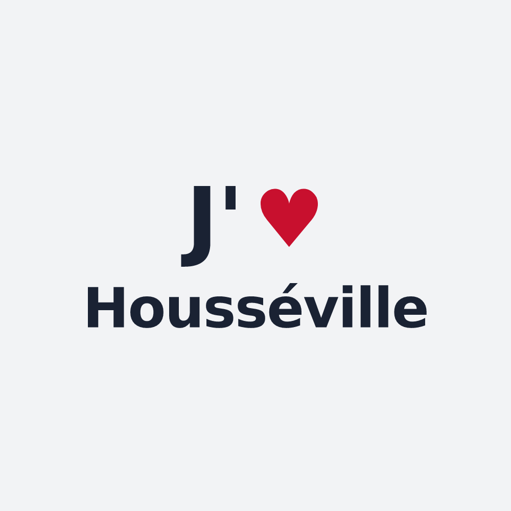 Poster personnalisé Housséville — design J'aime Housséville