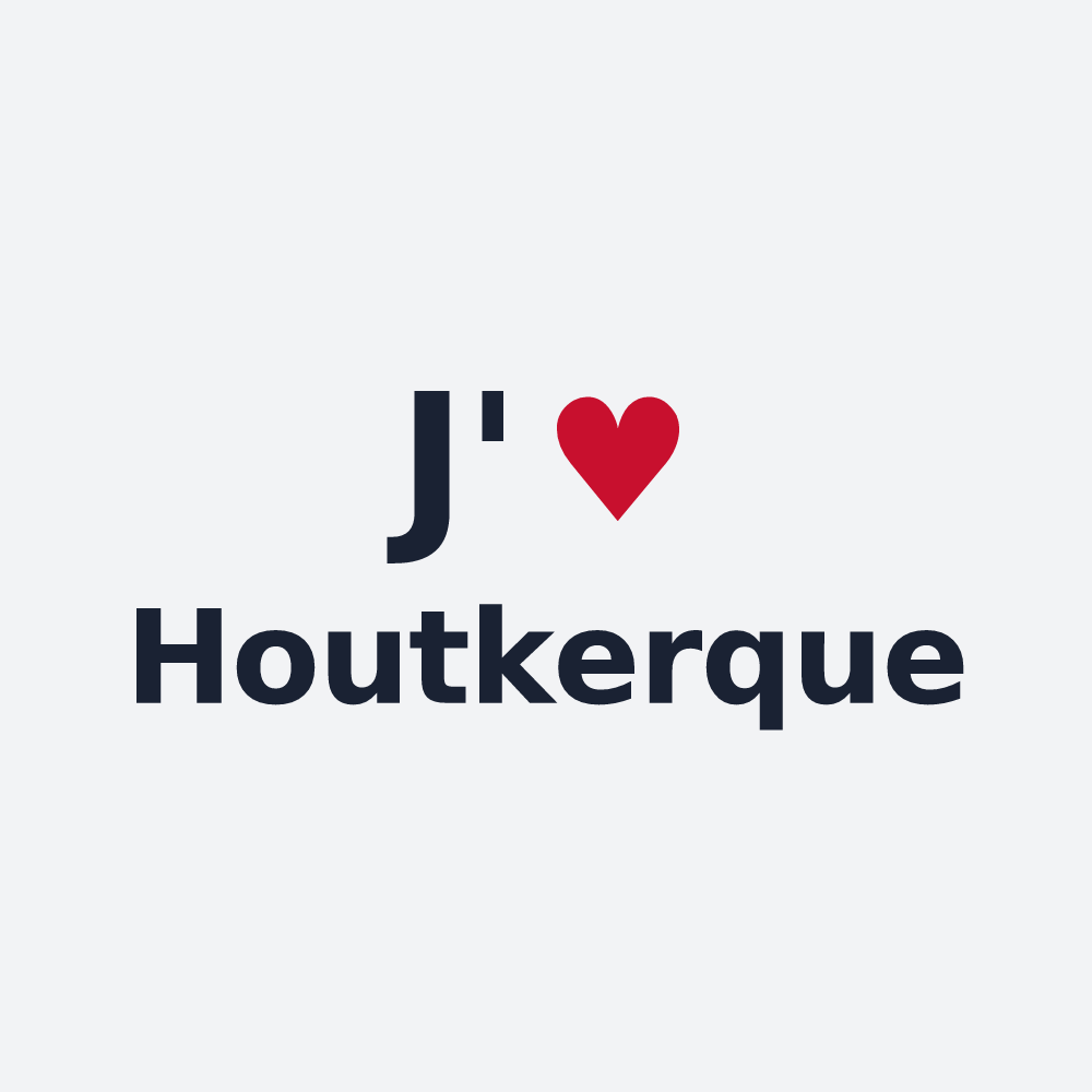Poster personnalisé Houtkerque — design J'aime Houtkerque