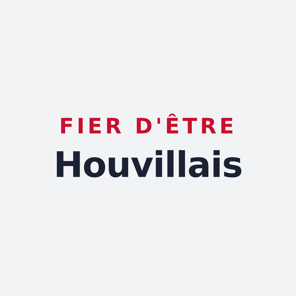 Poster « Fier d'être Houvillais » — design pour Houville-en-Vexin