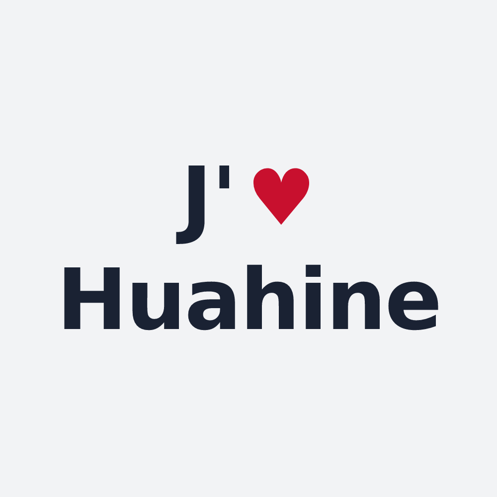 Poster personnalisé Huahine — design J'aime Huahine