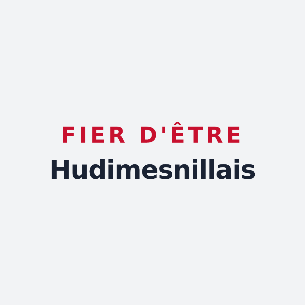 Poster « Fier d'être Hudimesnillais » — design pour Hudimesnil